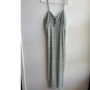 Ultra‎ Flirt Green Floral Midi Dress Womens XL